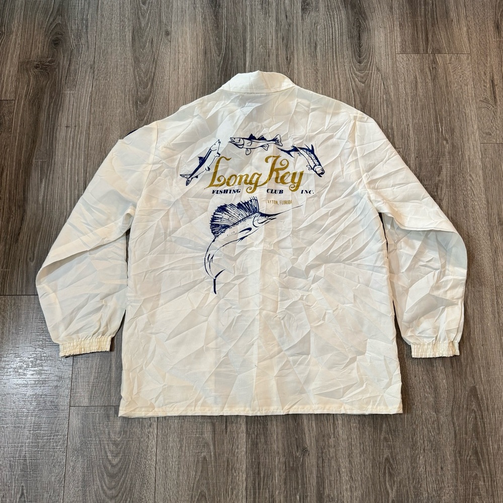 Vintage 80s Fishing Club Windbreaker - L